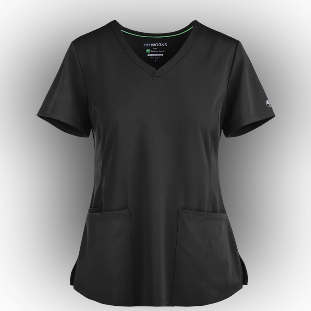 HH Works by Healing Hands “Monica” scrub top 2500 black size M